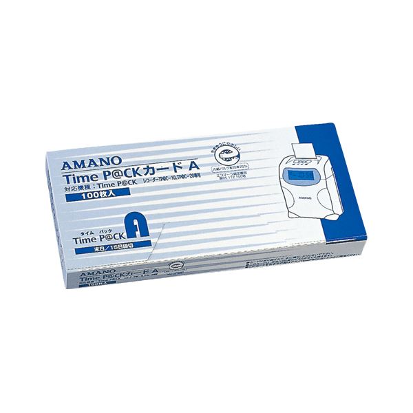 (まとめ) アマノ タイムカード Time P@CKカードA 1箱入 【×3セット】