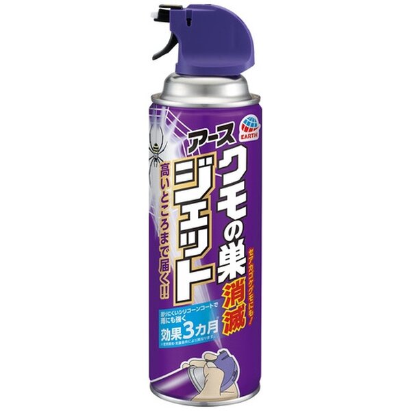(まとめ) アース製薬 クモの巣消滅ジェット 450ml【×10セット】|QUOLI
