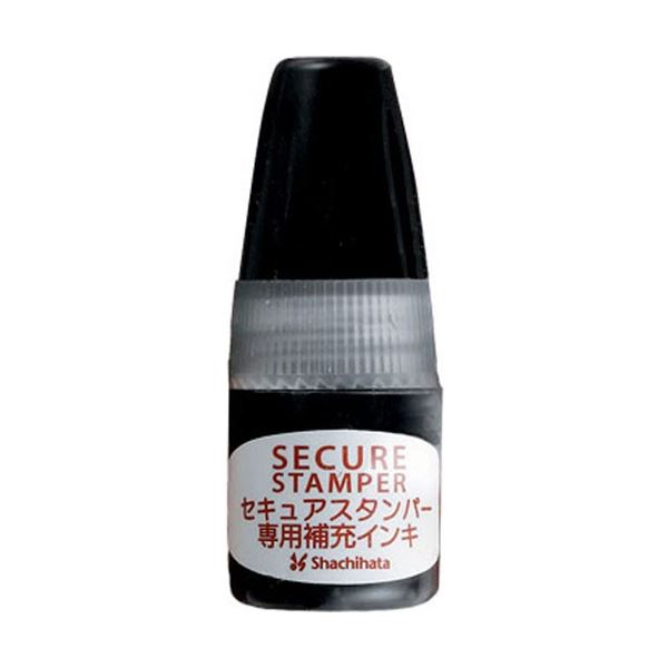 (まとめ) シヤチハタ セキュアスタンパー専用補充インキ 5ml 黒 XHSR-5 1個 【×30セット】