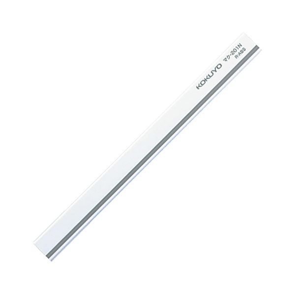 (まとめ)コクヨ マグネットバーW18×H8×L200mm 白 マク-201NW 1セット(10個)【×2セット】