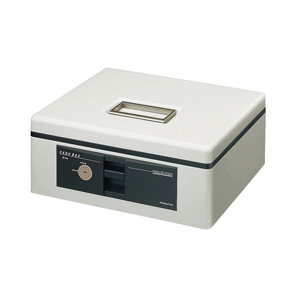 コクヨ 手提げ金庫スタンダードタイプB5 W318×D257×H128mm ライトグレー CB-Y12M 1台|QUOLI