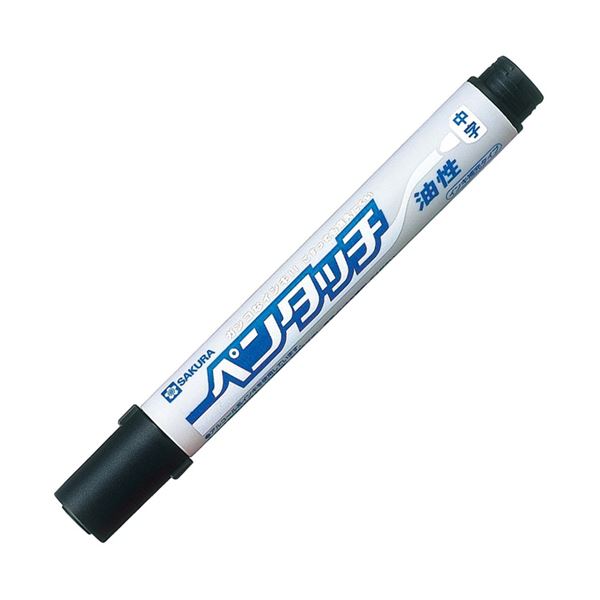 （まとめ）サクラクレパス 油性マーカーペンタッチ中字 くろ PK-M#49 1セット（10本）【&times;5セット】｜QUOLI