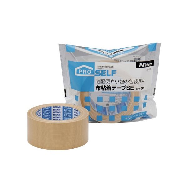 (まとめ) ニトムズ 布粘着テープSE PK-30 50mm×25m J5438 1巻 【×30セット】