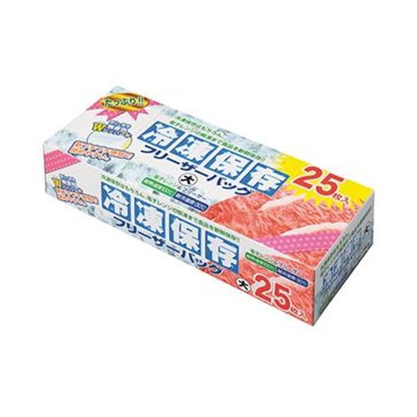 （まとめ）大日産業 保存袋 大 クリアFC-Z25 1パック（25枚）【&times;20セット】｜QUOLI