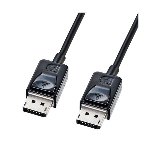 (まとめ) サンワサプライDisplayPortケーブル 1m ブラック KC-DP1K 1本 【×5セット】|QUOLI
