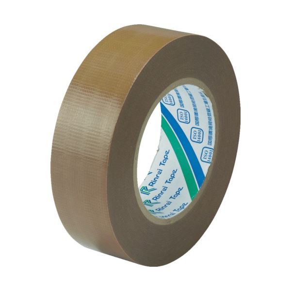 (まとめ) リンレイ 包装用PEワリフテープ EF671 38×50mm 茶色 EF671-38X50 1巻 【×10セット】