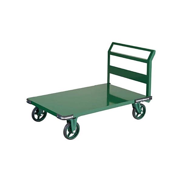 TRUSCO 鋼鉄製 運搬車 900×600mm ハンドル側自在車 鋳物車輪 OH-2R 1台 完成品 57,669円