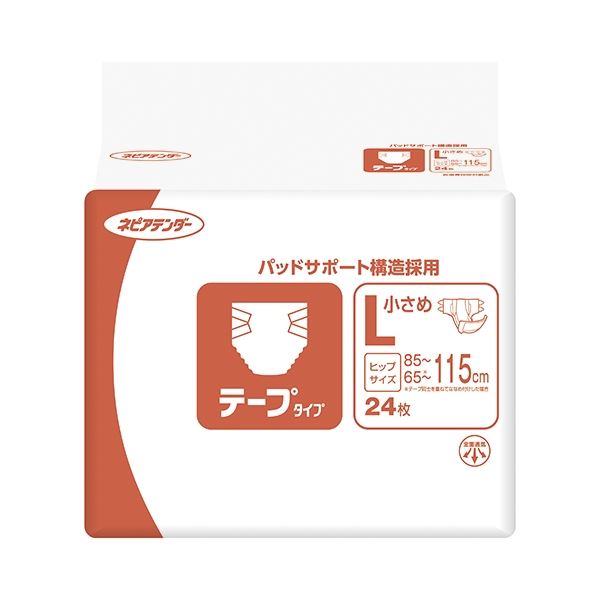 王子ネピア ネピアテンダー テープタイプ 小さめL 72枚(24枚&times;3パック)｜QUOLI