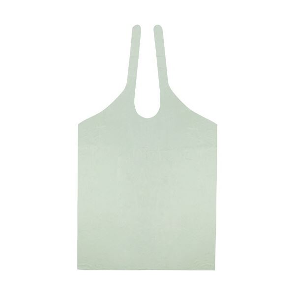 ファーストレイト PE食事用エプロン タイオンタイプ グリーン FR-839 1セット(500枚:50枚×10箱)