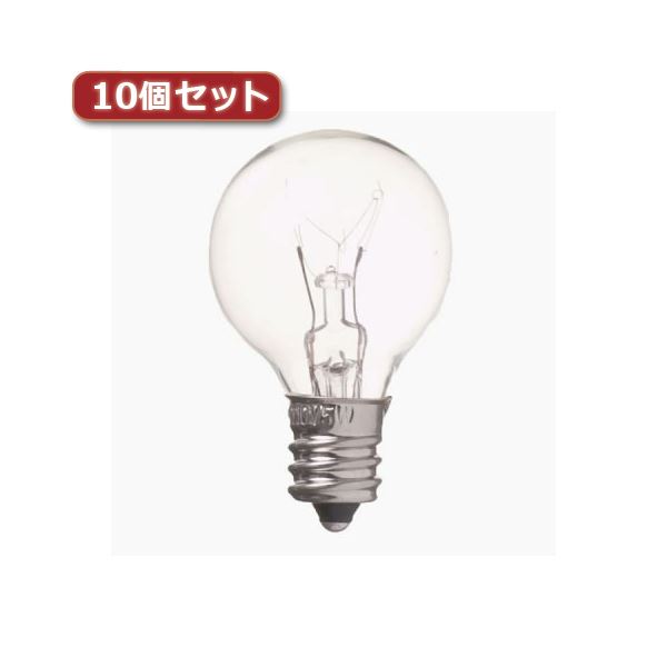 (まとめ)YAZAWA ベビーボール球 G30 E12 5W クリア10個セット G301205CX10【×5セット】|QUOLI