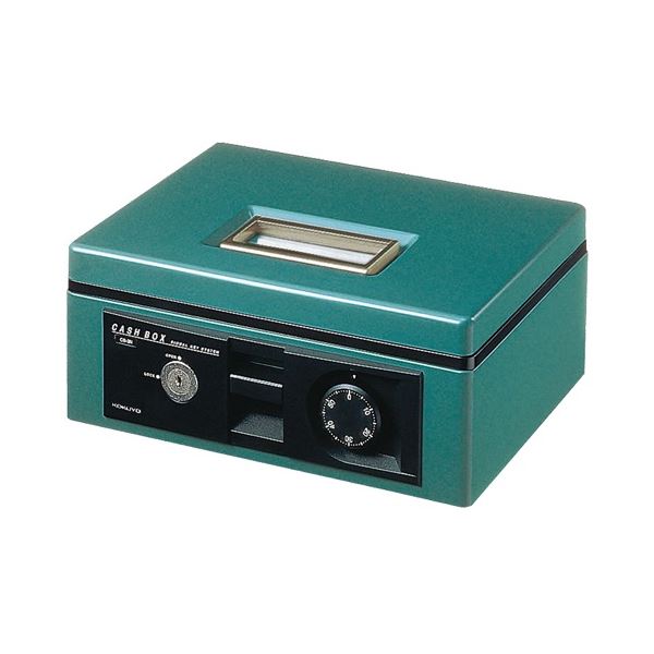 コクヨ 手提げ金庫(ダイヤル錠付) A5 W272×D215×H113mm 緑 CB-13G 1台|QUOLI