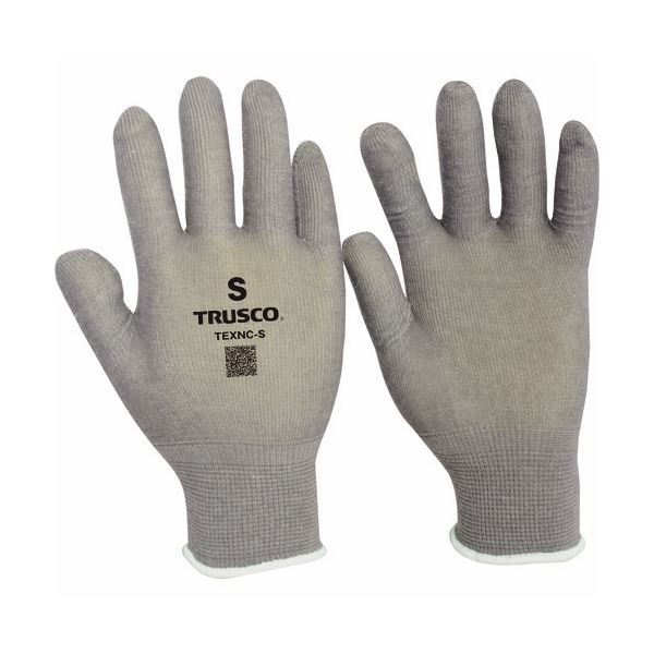 (まとめ) TRUSCO 発熱インナー手袋 Sサイズ グレー TEXNC-S 1双 【×30セット】