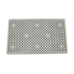 【10個セット】 泥・雪落とし用 玄関マット/ドアマット 【45&times;60cm グレー】 コンドル 泥っぷマット 〔エントランス 入口 店舗〕｜QUOLI 13,639円