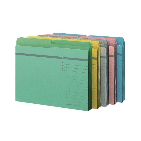 （まとめ）ライオン事務器 ハーフカットフォルダーA4判 緑 No.42-20P 1パック(20冊) 【×3セット】 7,802円