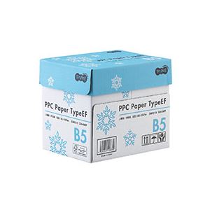 (まとめ) TANOSEE PPC PaperType EF B5 1箱(2500枚:500枚×5冊) 【×5セット】