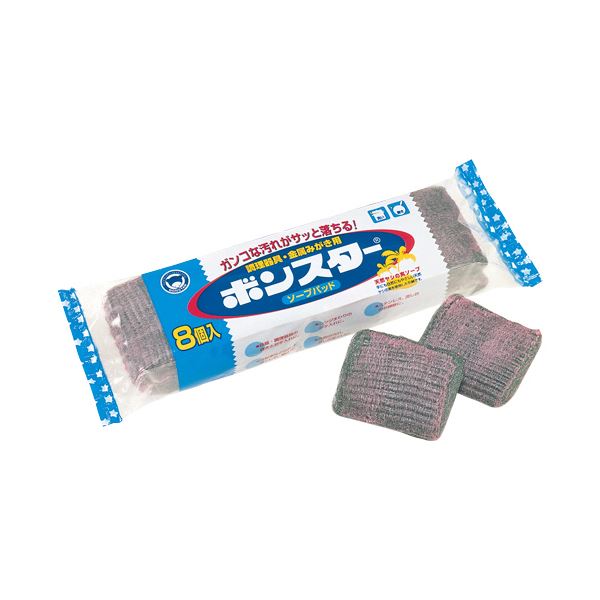 (まとめ) ボンスター ソープパッド 1パック（8個） 【×30セット】