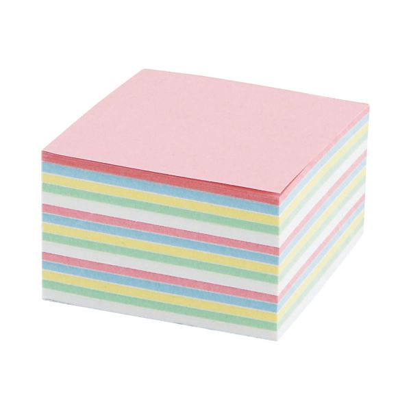 (まとめ) プロモスティックジャパン どこからでもふせん 50×50mm 混色5色 TAF-09-008 1冊 【×30セット】