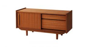 楽天市場】テレビボード ローボード 幅102 天然木 チーク材 北欧