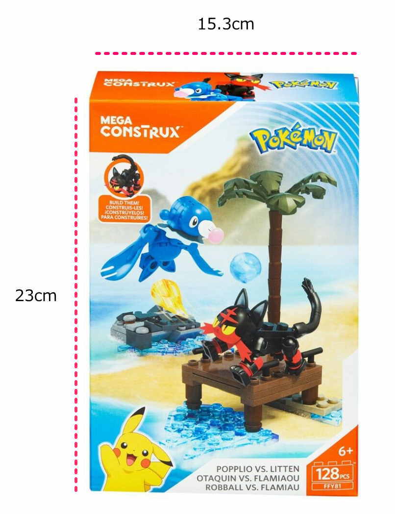 楽天市場 並行輸入品 送料無料 あす楽 Megaconstrux メガコンストラックス ポケモン ニャビー Vs アシマリ 128ピース Ffy81 ブロックで組み立てて遊ぼう おもちゃ クリスマス 海外直輸入品 ｑザッカ