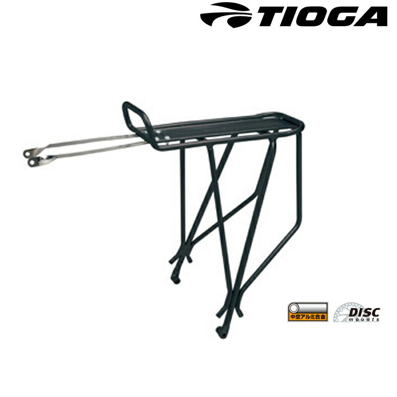 タイオガ Rear Tubular Carrier w/disc mounts （リアチューブラーキャリアー ディスク ブレーキ対応型） ブラック TIOGA