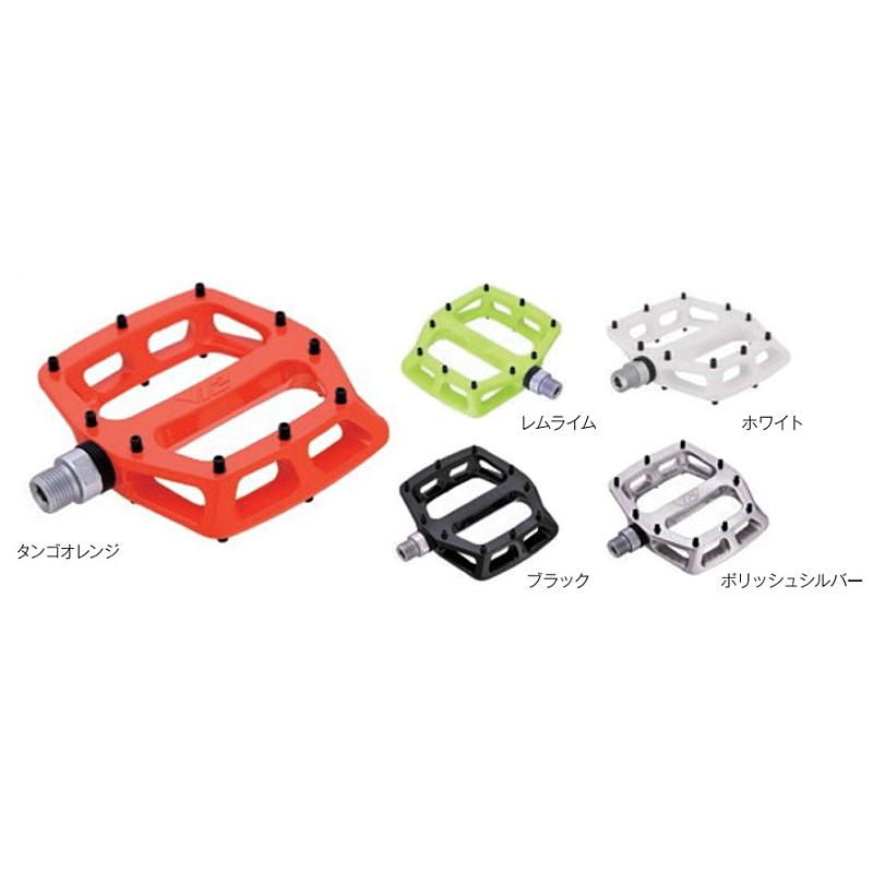 DMR V12 フラットペダル　9/16 左右セット DMR BIKES V12 PEDAL ポリッシュシルバー 9/16 自転車 ペダル