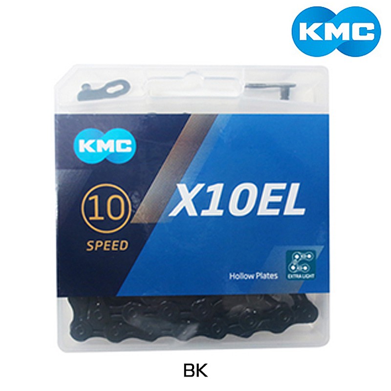 ケーエムシー X10EL-BK X10EL 10S用チェーン BLACK 116L KMC
