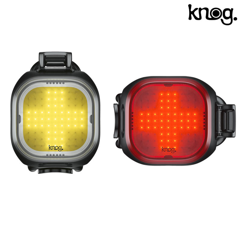ノグ BLINDER MINI CROSS TWINPACK （ブラインダーミニクロスツインパック） 申し受ける式 向こう正面50lm 後ろ側25lm 前後書き割り knog
