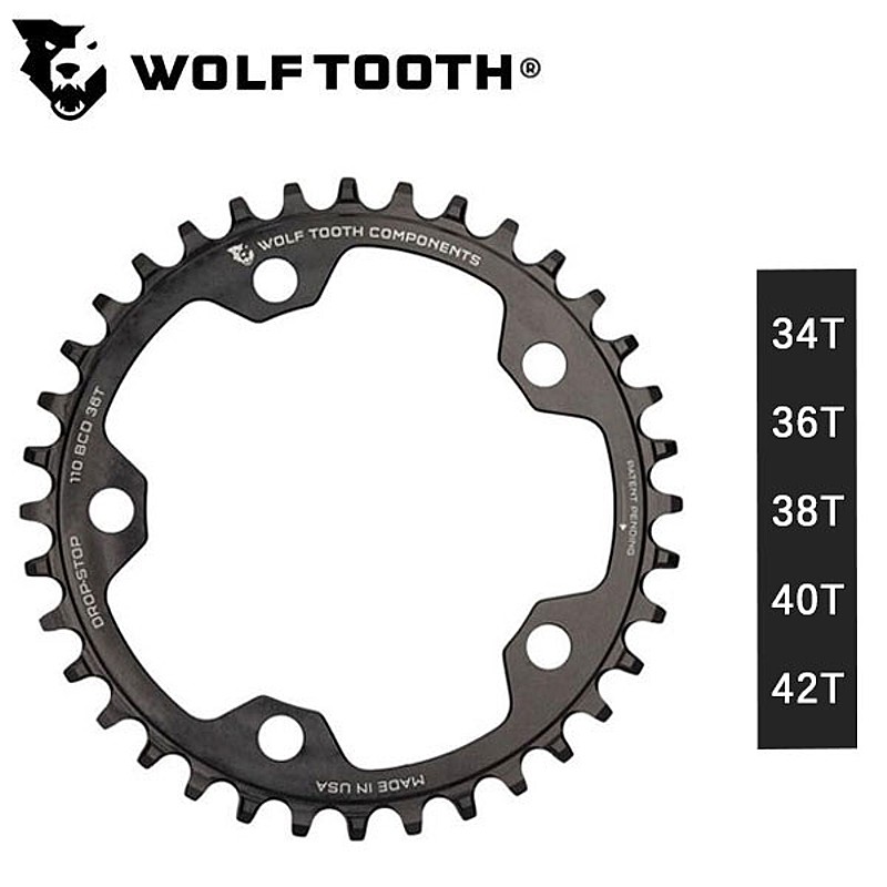 楽天市場】ウルフトゥース Drop stop Chainring（ドロップストップ