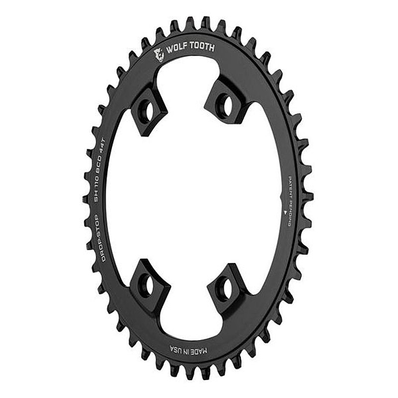 ウルフトゥースロードバイク用ギヤ板DropstopChainring(ドロップストップチェーンリング)110BCDShimano4Bolt44T46T48T50Tの2枚目の商品画像