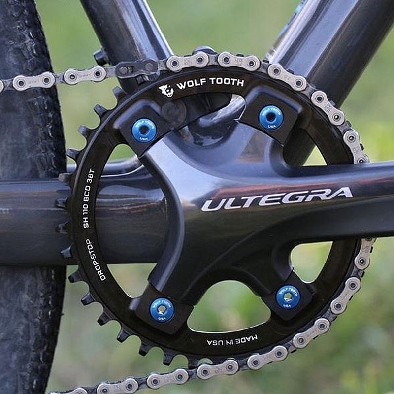 ウルフトゥースロードバイク用ギヤ板DropstopChainring(ドロップストップチェーンリング)110BCDShimano4Bolt44T46T48T50Tの3枚目の商品画像