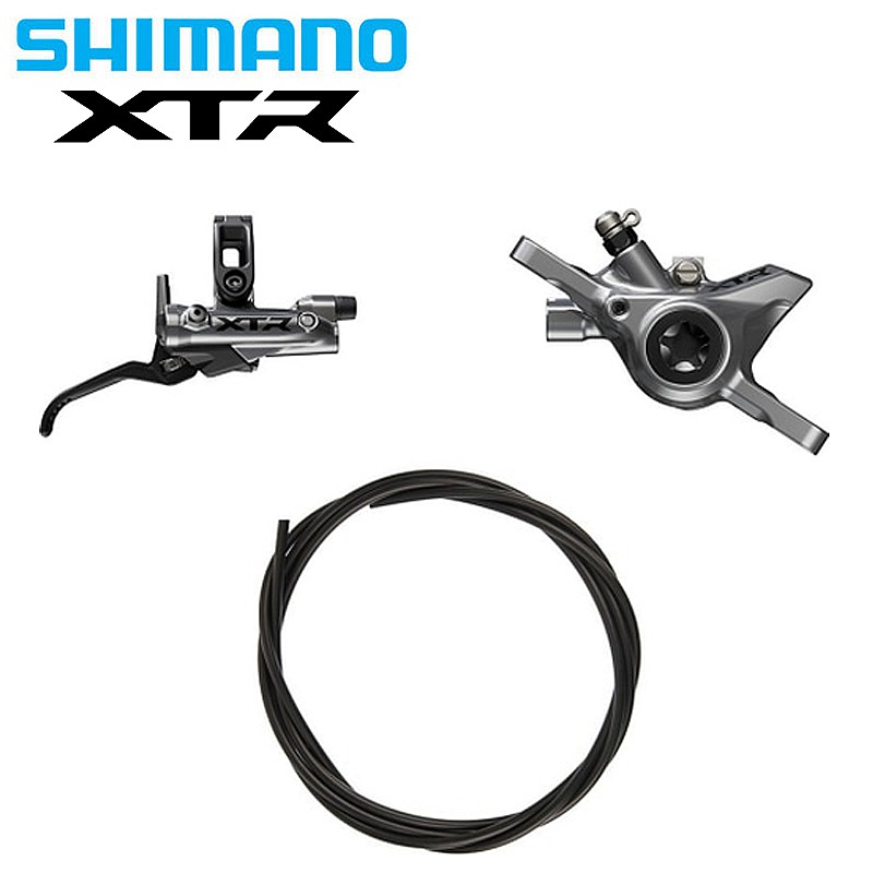 シマノ XTR BL-M9220/BR-M9200 2ピストンJJKIT 右前 メタル 1000mm オイル充填済み SHIMANO