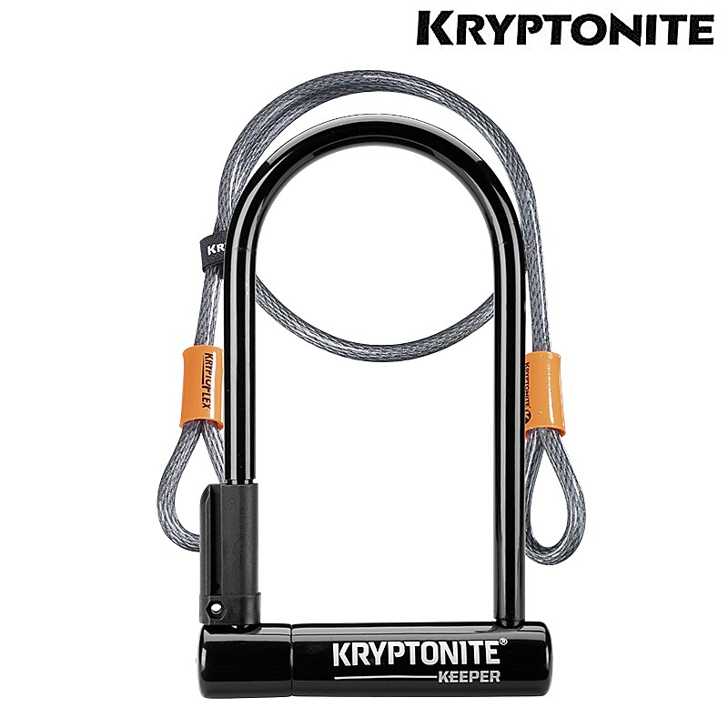 クリプトナイト KEEPER STANDARD （GK標準尺度）４inフレックス有線テレビ付 KRYPTONITE 貨物輸送無料 自転車・サイクリング-ロック-スポーツ・アウトドア