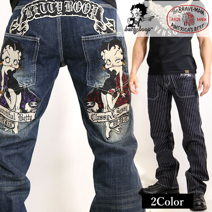 偉大な デニムパンツ The Braveman Betty Boop ベティ ブープ b 2123 21 Ss 受賞店舗 Www Sleiti Gov Sl