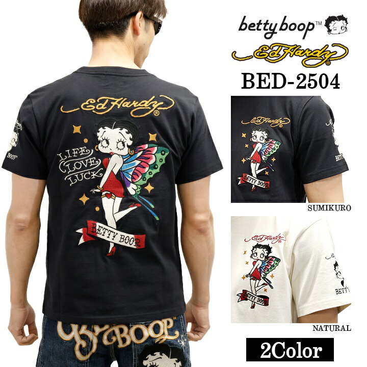 ベティ（感謝）/4 楽天市場】Ed Hardy×BETTY BOOP エドハーディー ベディ コラボ 天竺