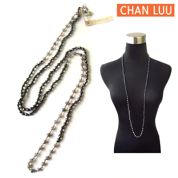 【楽天市場】CHAN LUU チャンルー NECKLACE WITH SEMI PREC STONES ネックレス 半貴石 ヘマタイト ns