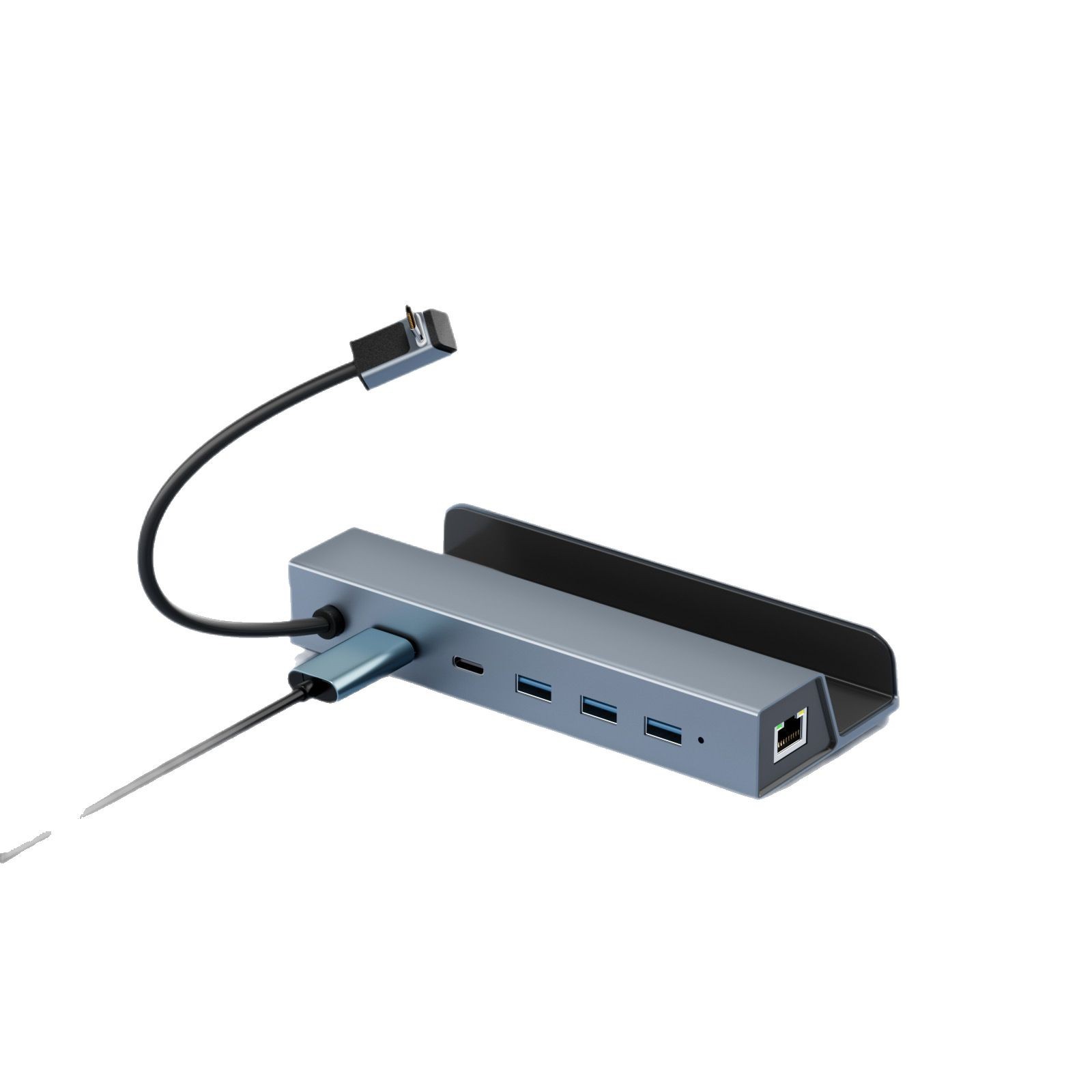 QISI Steam Deck対応 ドッキングステーション USB-C HDMI 有線LAN 充電対応 4K出力 拡張ハブ Steam Deck対応の多機能ドッキングステーション HDMI出力やUSB拡張で、大画面＆快適プレイを実現