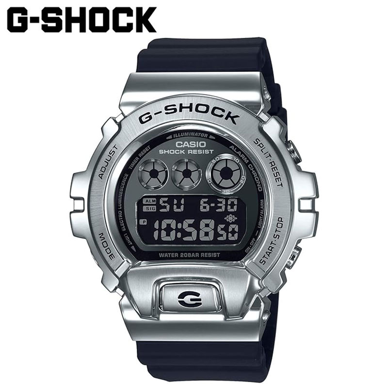 カシオ ジーショック GM-6900-1JF 時辰儀 ウオッチ 国内定め事品 CASIO G-SHOCK Gぼうぜん自失 御覧になる LED点火装置 雨合羽 空圧雨合羽 耐衝撃社会システム