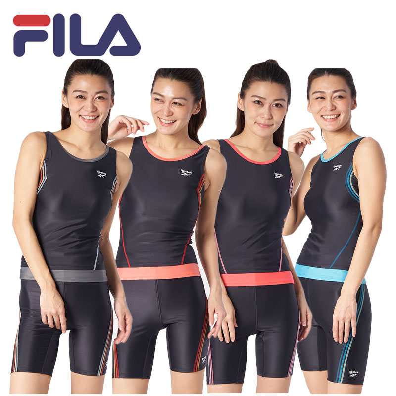 驚きの値段】 セパレート FILA 311214 2点セット フィットネス レディース 311-214 めくれ防止 水着