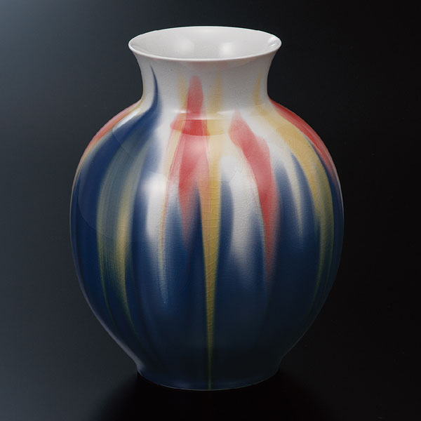 楽天市場】九谷焼 四代 徳田八十吉 彩釉壷 東雲＜インテリア