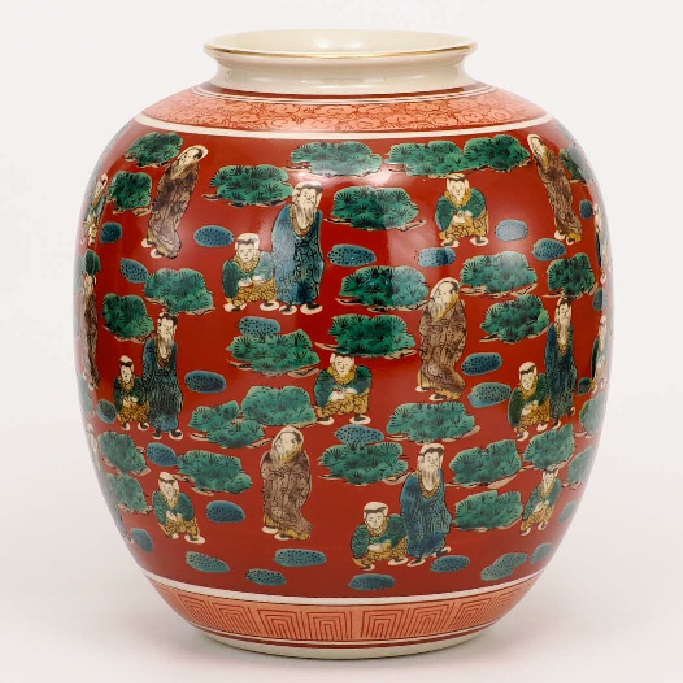 日本の伝統工芸品【九谷焼】8号花瓶　木米｜七to八-Seven to eight- 19,525円