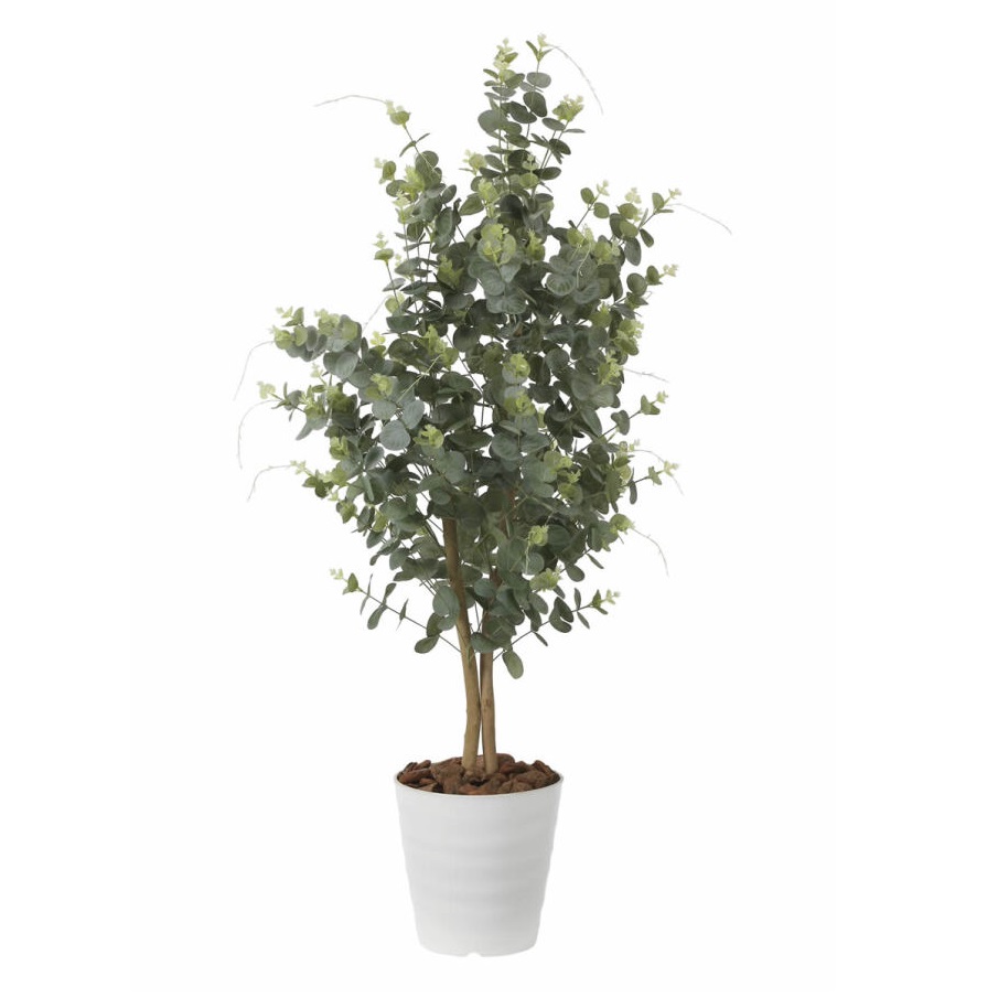 インテリア フェイクグリーン・人工観葉植物 ユーカリ1.25m 光触媒加工（V-CAT）｜七to八-Seven to eight-