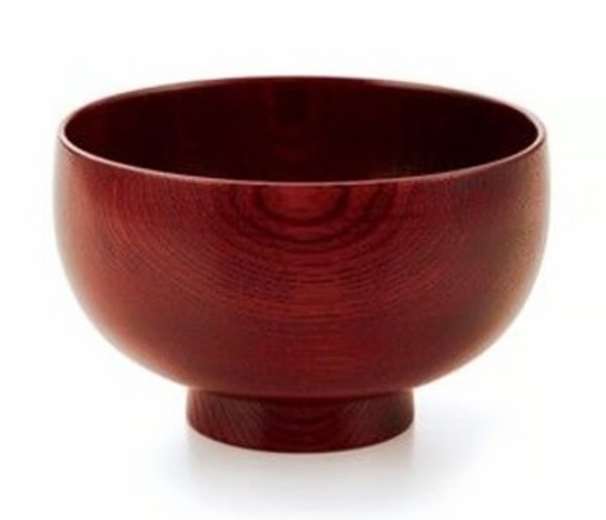 F】越前漆器 漆遊館 茜朱 応量器 (五ツ組) 化粧箱（越前漆器 の