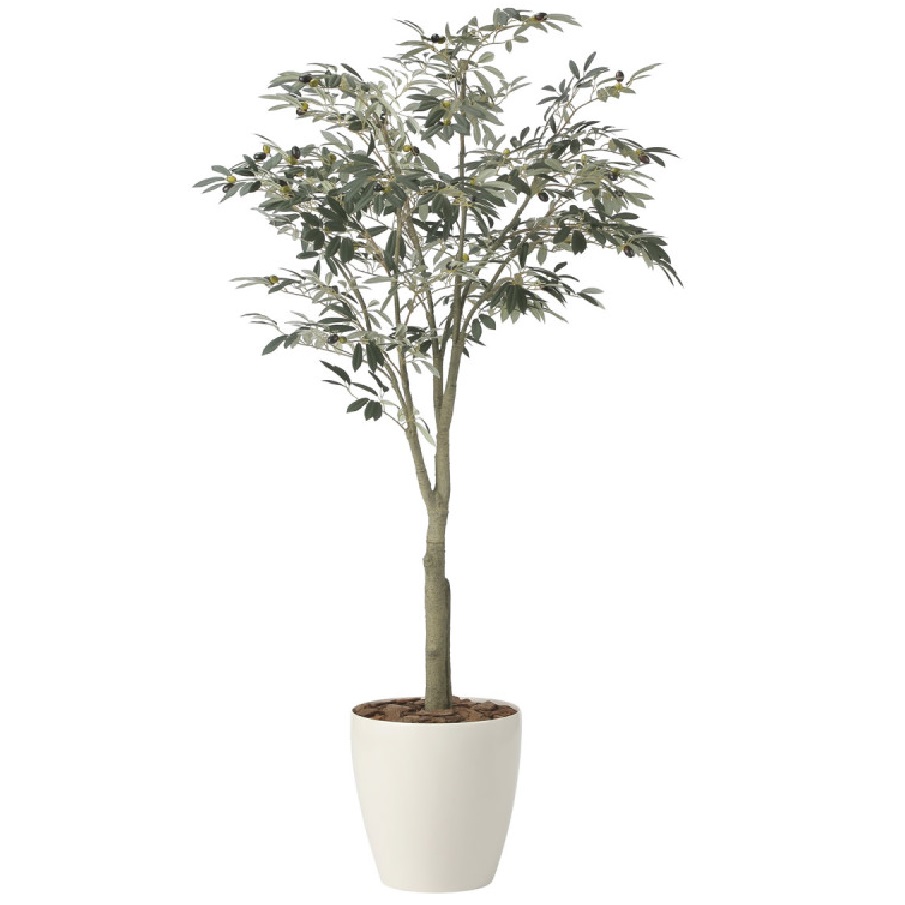 インテリア フェイクグリーン・人工観葉植物 オリーブツリー1.85m（組立式） 光触媒加工（V-CAT）｜七to八-Seven to eight-