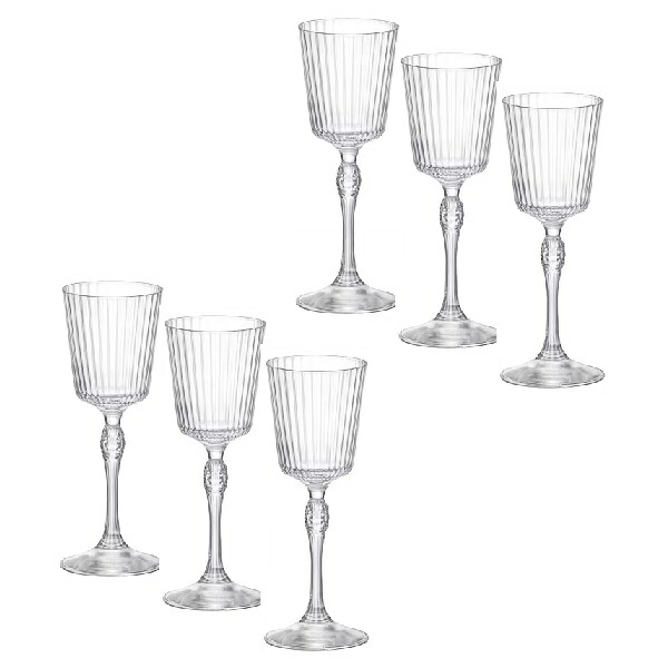 （6客組）Bormioli Rocco（ボルミオリ・ロッコ）カクテルグラス AMERICA'20s コーディアル 80cc 食洗機対応｜七to八-Seven to eight-