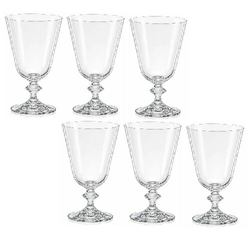 （6客組）CRYSTALEX ワイングラス・BELLA ベラ 260ワイン Φ89×H148mm(260ml) 食器洗浄機対応