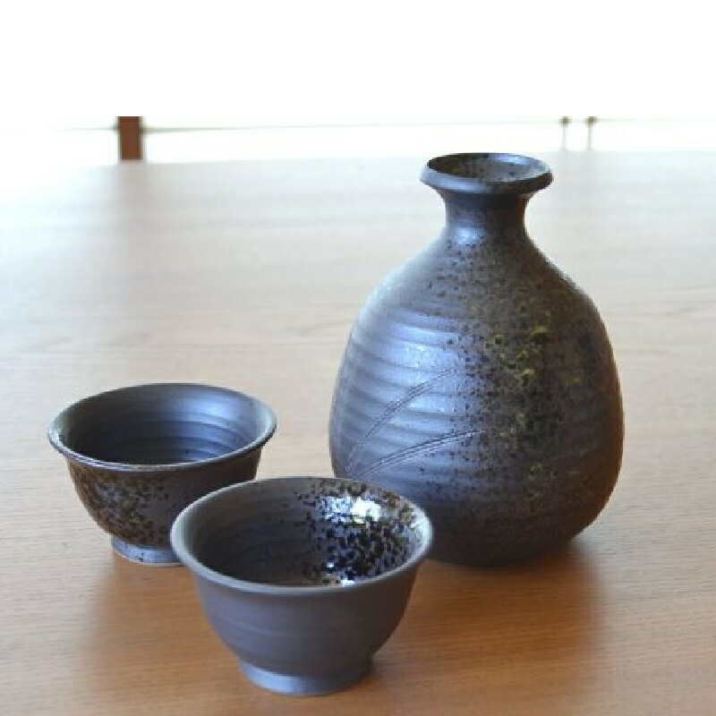 有田焼 炎華 日本酒 半酒器セット [徳利1個・おちょこ2個]