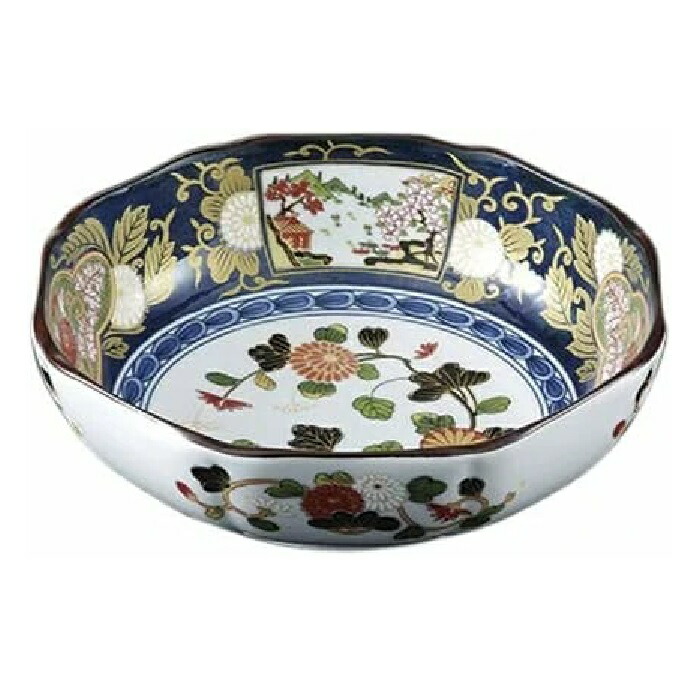 楽天市場】菓子鉢 大鉢 有田焼 古伊万里草花紋 盛鉢（径24cm） Y116-W