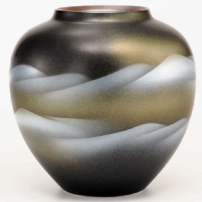 日本の伝統工芸品【九谷焼】8号花瓶 天目連山|七to八-Seven to eight-