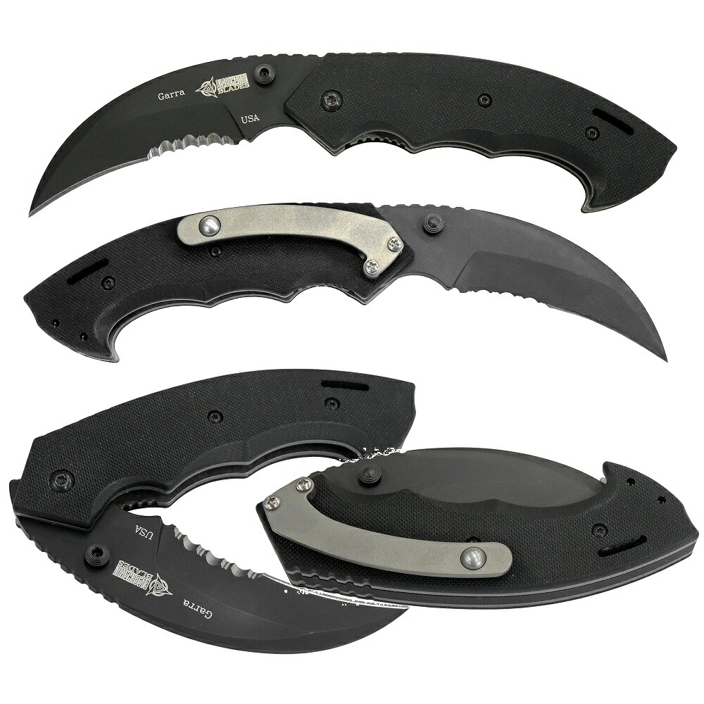マスターズ・オブ・守備側チーム MOD KNIVES 15GR11BK ガーラ 半波 黒いこと ナイフ-ナイフ・マルチツール-アウトドア