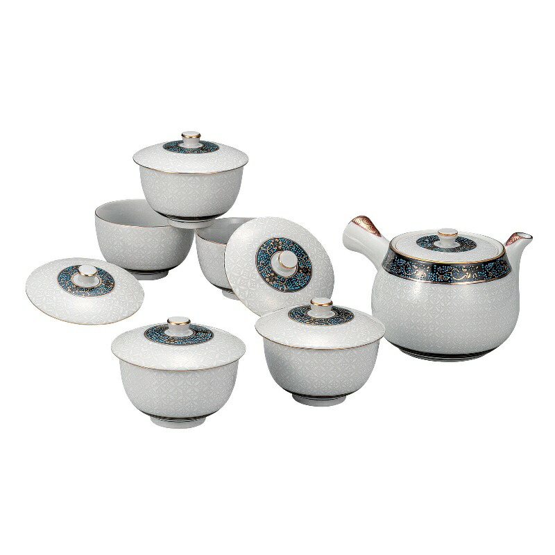 楽天市場】九谷焼 蓋付茶器揃 金花詰/幸洋窯 ＜送料無料 和食器 湯呑
